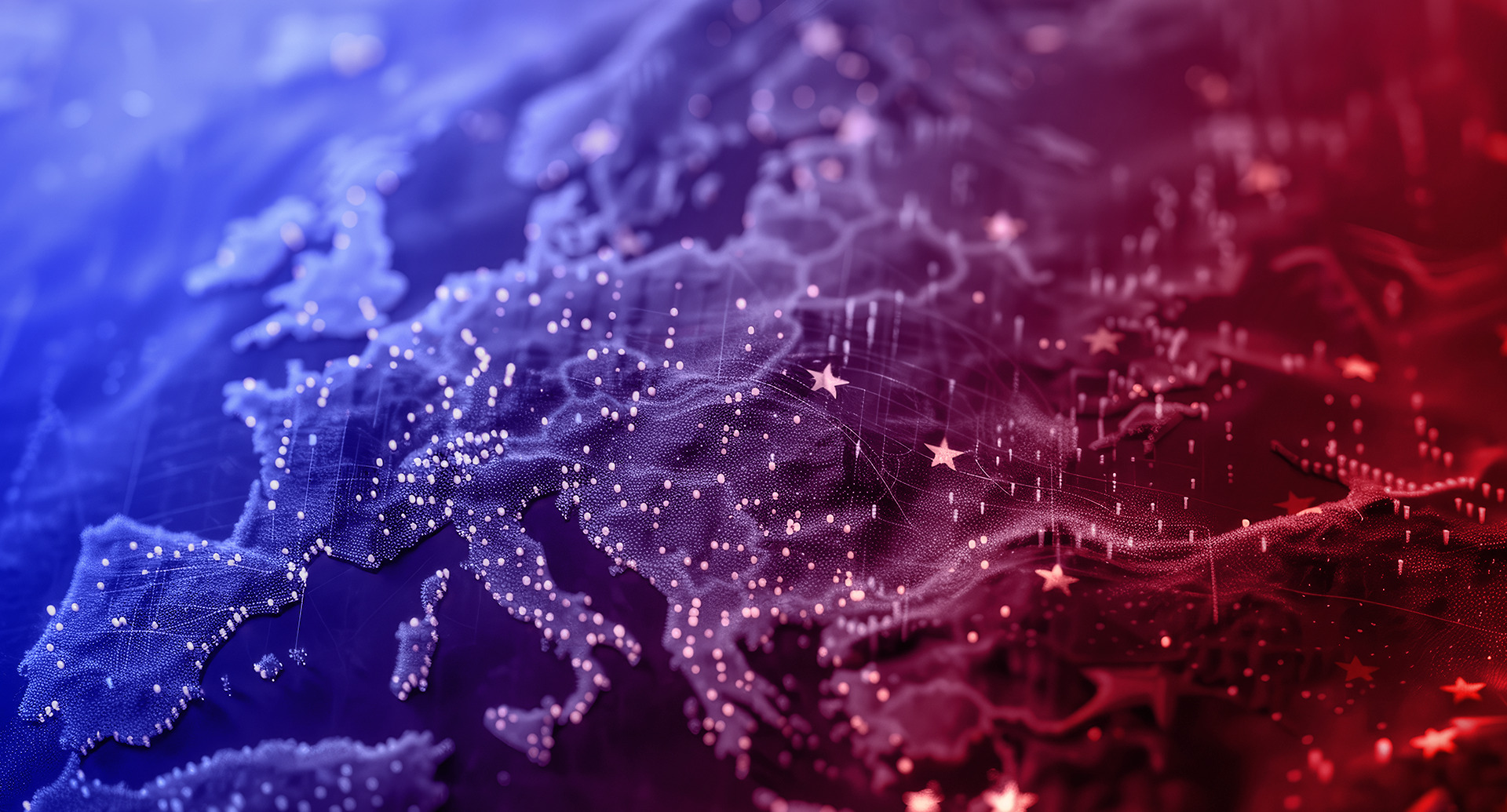 The AI Act timeline The AI Act timeline: a digital network over Europe