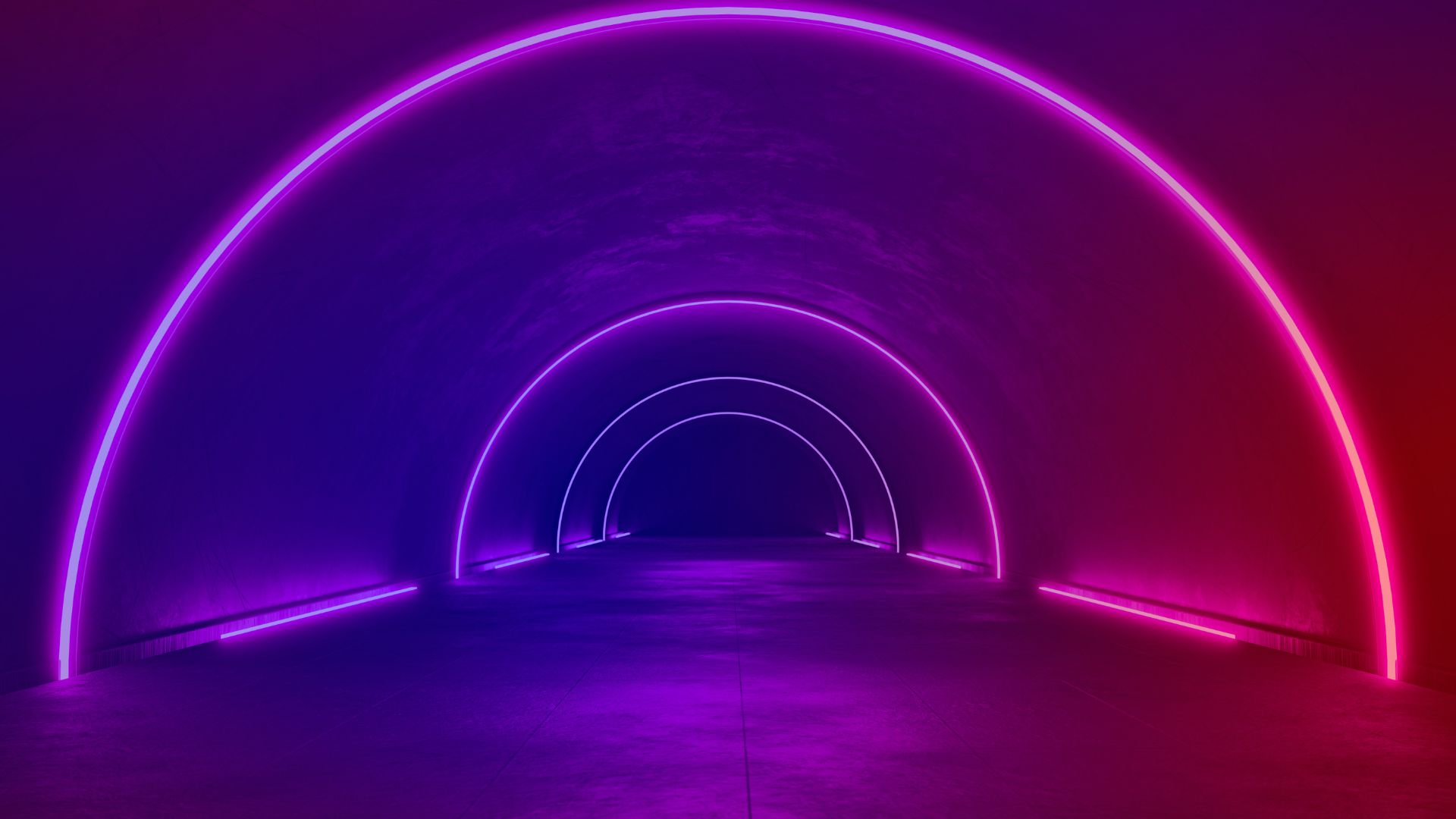 A dark tunnel with LED lights symbolises Dark Social.
