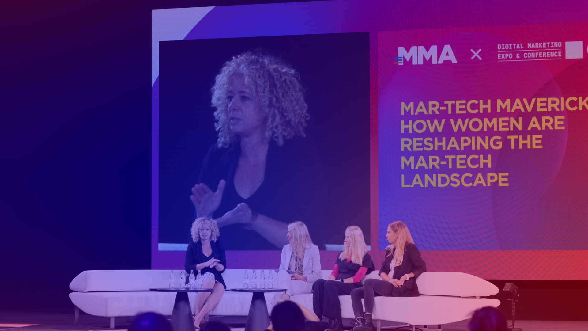 Top-Speakerinnen auf der DMEXCO Vier Speakerinnen auf der Bühne der DMEXCO
