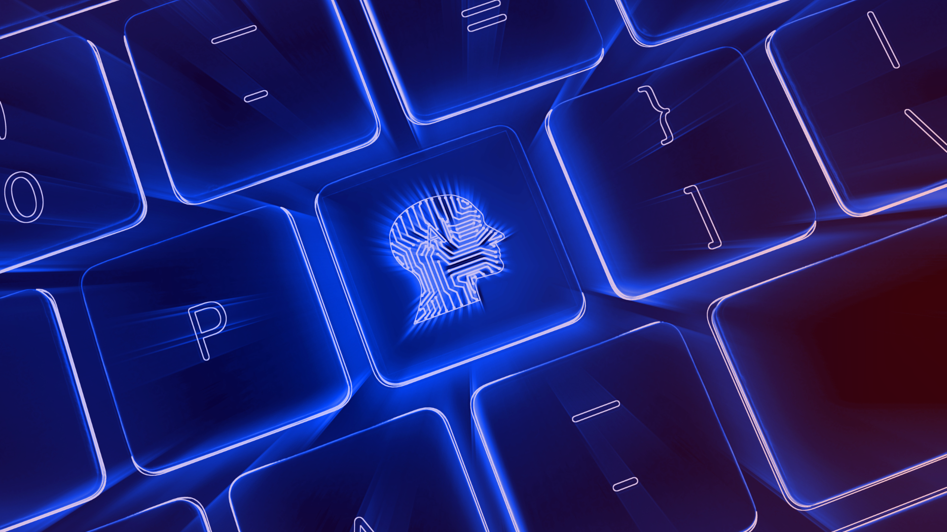 KI als Booster im Pharmavertrieb KI im Pharmavertrieb: Abstrakte Darstellung einer Tastatur mit KI-Knopf