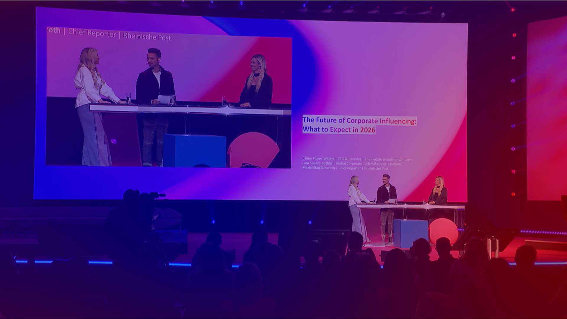 Corporate Influencing bei der DMEXCO 2025  Bild vom Corporate Influencing Fireside Chat bei der DMEXCO 2025