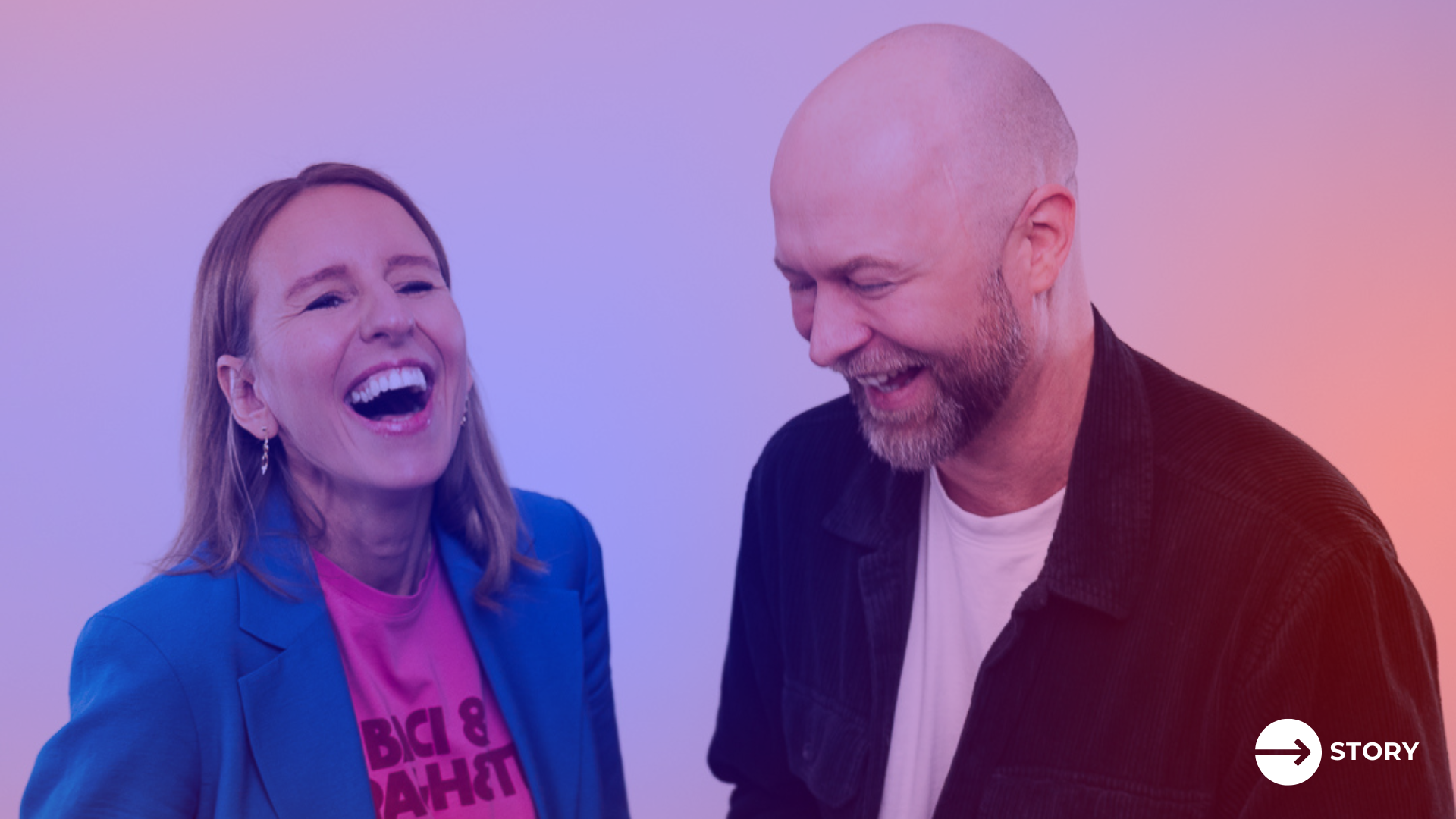 Social Media Schau: Hosts Verena Gründel und Nemo Tronnier