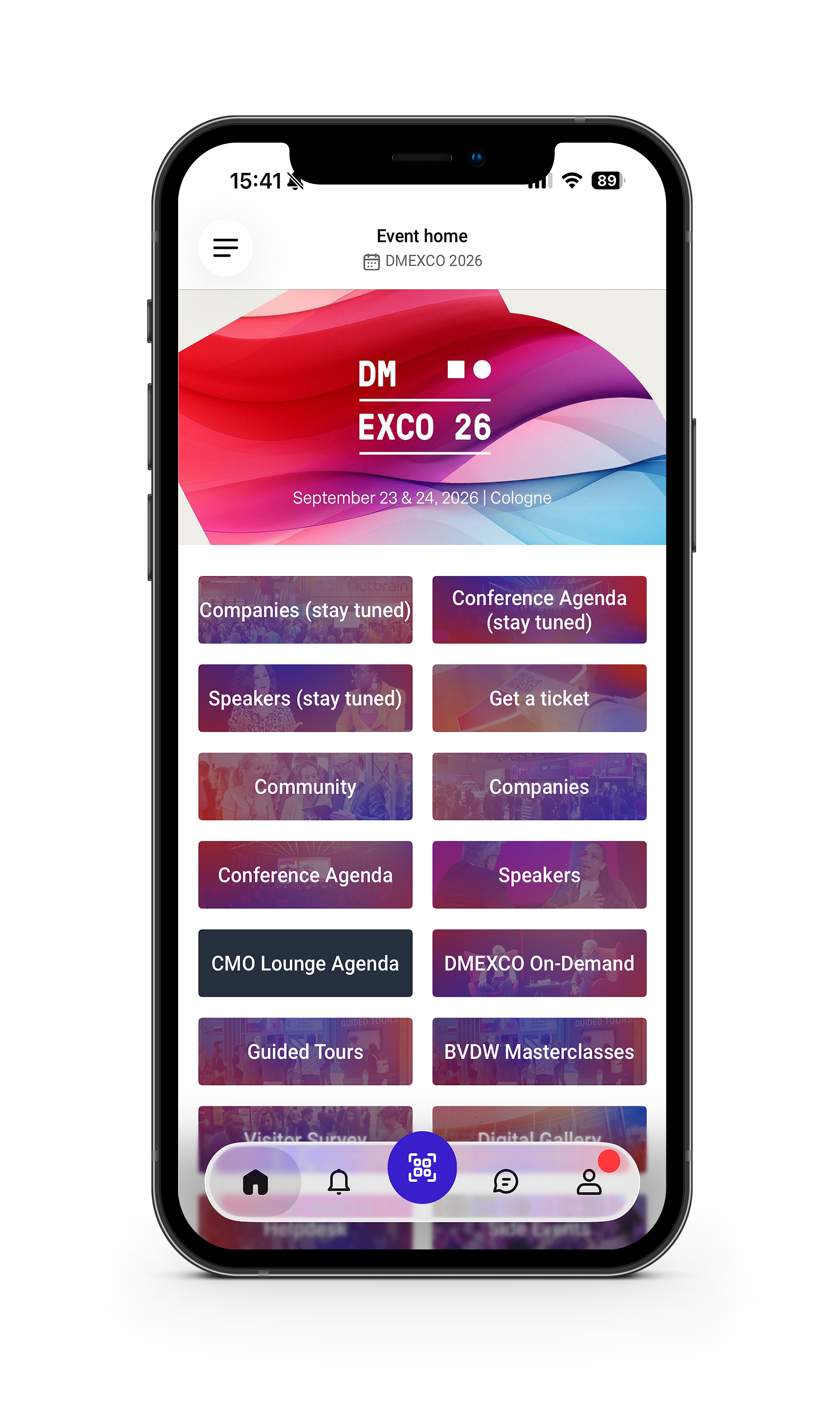 DMEXCO APP Screen 2026