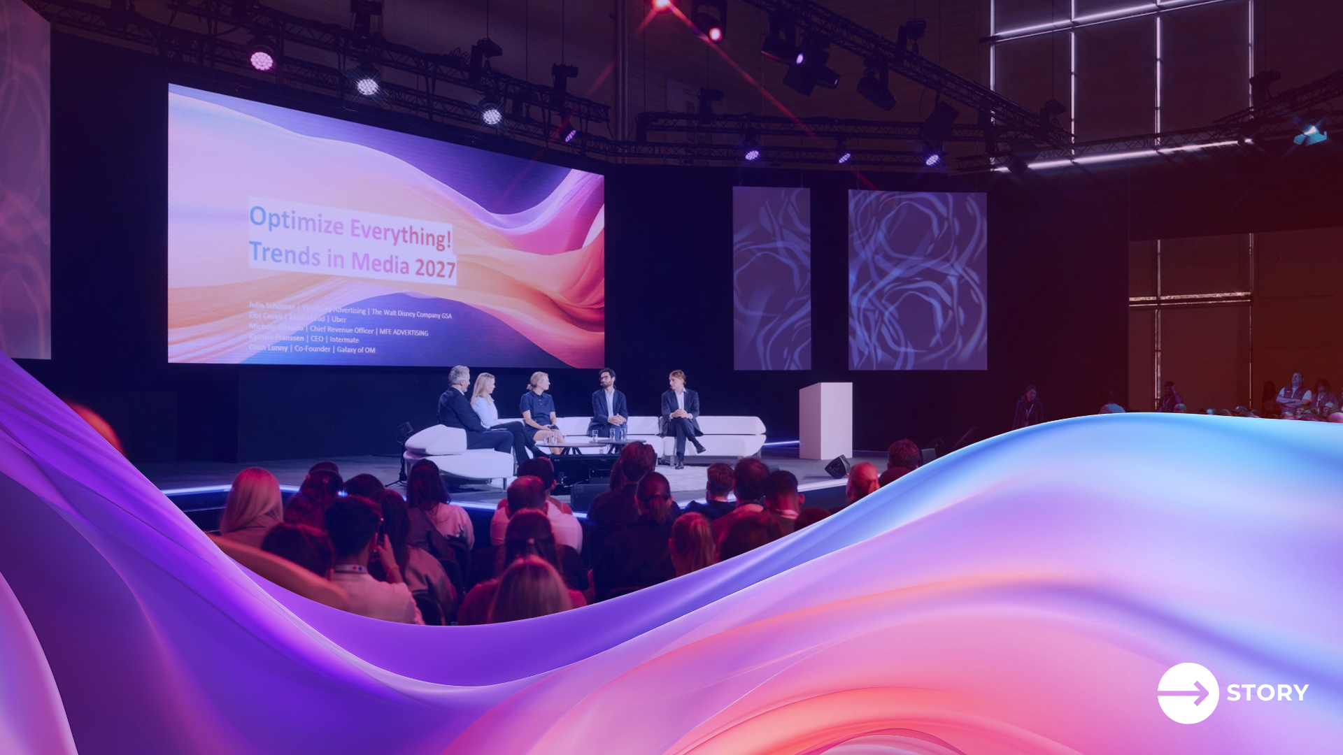 Media trends under discussion by a panel on the Media Stage at DMEXCO 2026