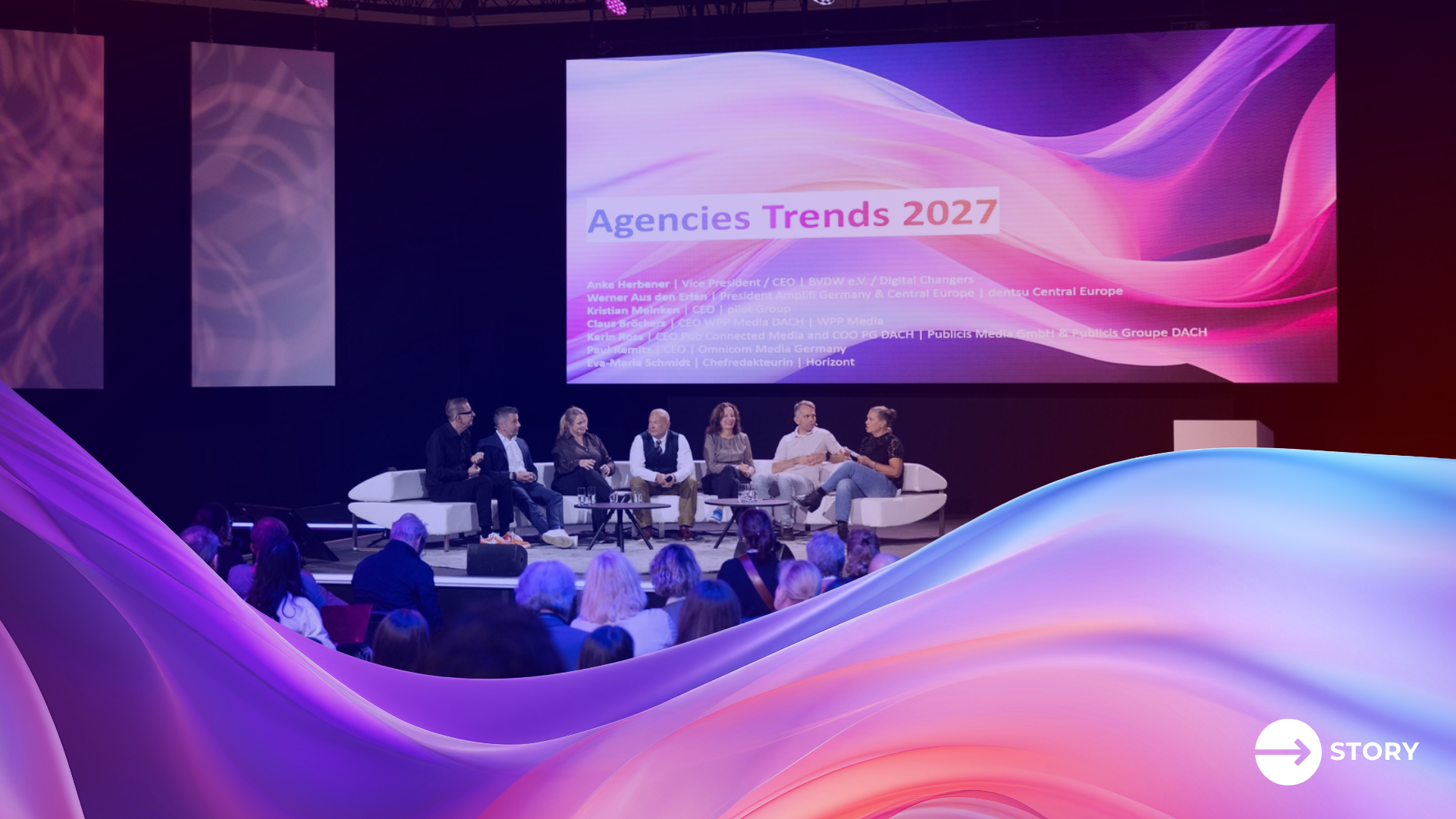 Ein Panel diskutiert die Top-Agency-Trends für das Jahr 2027 auf der DMEXCO. 